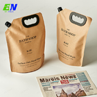 Nachfüllungs-Tüllen-Beutel-flüssige Handseifen-Stand-oben Tasche 1L Eco freundlicher biologisch abbaubarer Kraftpapier