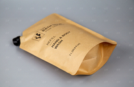 Kraftpapier-Tüllen-Beutel fertigte Größe und Entwurf für Juice Liquid Packaging besonders an