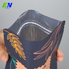 Benutzerdefinierte kompostierbare recycelbare Reißverschluss-Verschluss-biologisch abbaubare Kraftpapier-flache Unterseiten-Kaffee-Tee-Lebensmittel-Plastikverpackungstasche