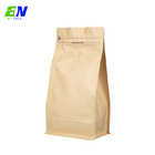 Kraftpapier-Kaffee-Taschen 250g 500g 1kg 5lb quadrieren das untere Bohnen-Verpacken
