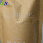 Standbeutel aus Kraftpapier mit heißem Stempelfinish und Ausguss für Saft-Shampoo-Flüssigkeitsfüllung