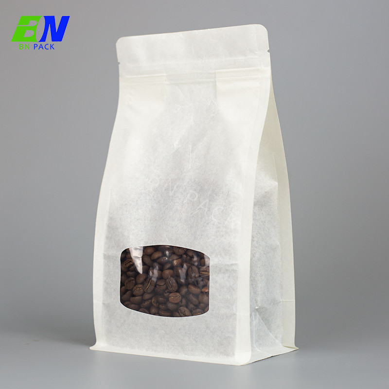 Flache untere Kaffee-Taschen Kraftpapiers mit Reißverschluss kundengebundener Größen-Farbe