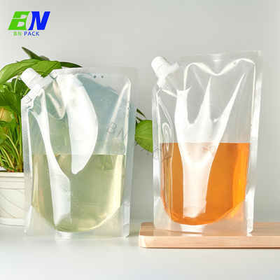 Nahrungsmittelgrad-Aluminiumfolie-Stand herauf Tüllen-Beutel-Gewohnheit drucken Plastiktrinkwasser-Tasche