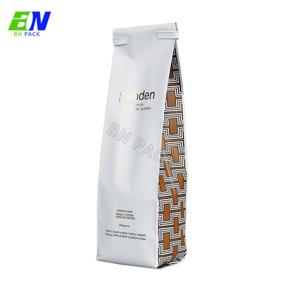 Kundenspezifischer Seitenkeil-Beutel-Kaffee-Taschen-flacher unterer Plastikbeutel für das Kaffee-Verpacken